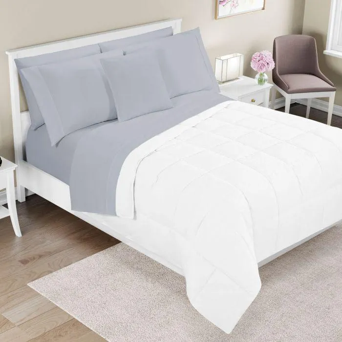 SET SABANAS PREMIUM MATRIMONIAL LISO GRIS