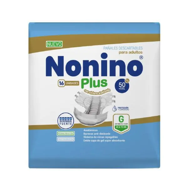 Pañales Nonino Elastizados Unisex G