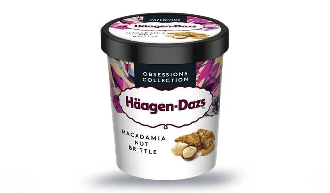 Crème glacée Macadamia Nut Brittle