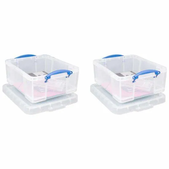 Really Useful Storage Box 18 Litre Pack of 2