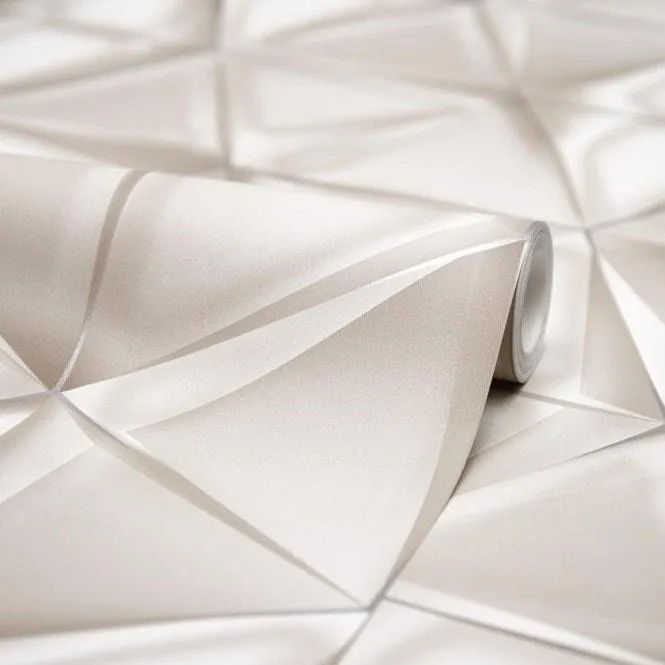 Nera Geo wallpaper in taupe