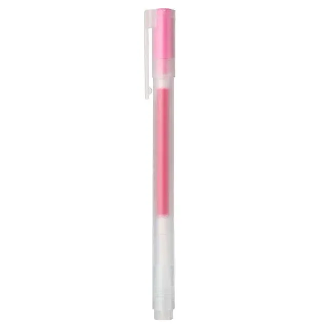 Gel Ink Cap Type Ballpoint Pen, 0.5 mm, Pink