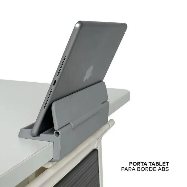 PORTA TABLET - Escritorio con borde ABS