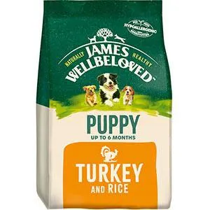 James Wellbeloved Dry Puppy Food Turkey & Rice 2kg