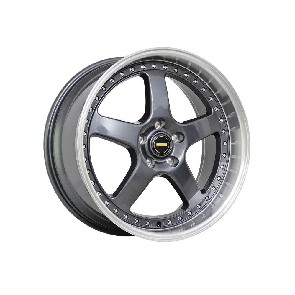 Forgeauto - FA-5 - Grey Machined Lip - 20X8.5 5/114.3 P35