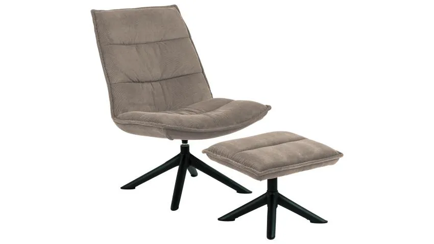 BLIZZARD-nojatuoli ja rahi Wind-kangas, beige