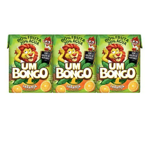 UM BONGO Néctar Laranja 3x200 ml
