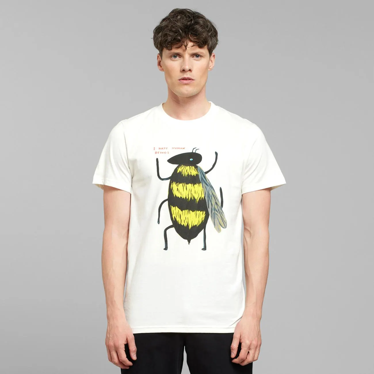 T-shirt Stockholm Shrigley Bee Off White