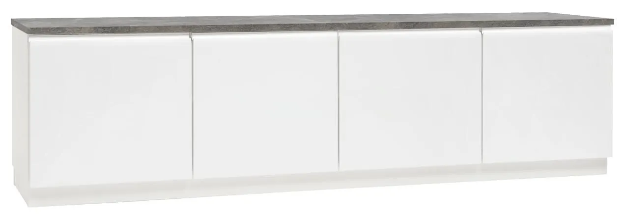 PALLAS tv-taso (nro 54) Betoni/Valkoinen