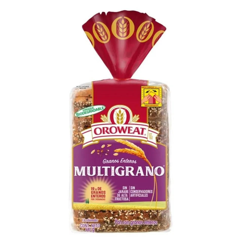 Pan integral Oroweat multigrano 680 g