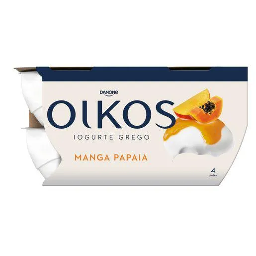 OIKOS Iogurte Grego Manga Papaia 4x110 g