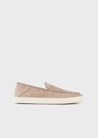 Suede slip-ons