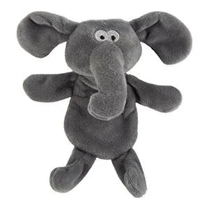 Pets at Home Elephant Flattie Crackle and Squeak Dog Toy Mini