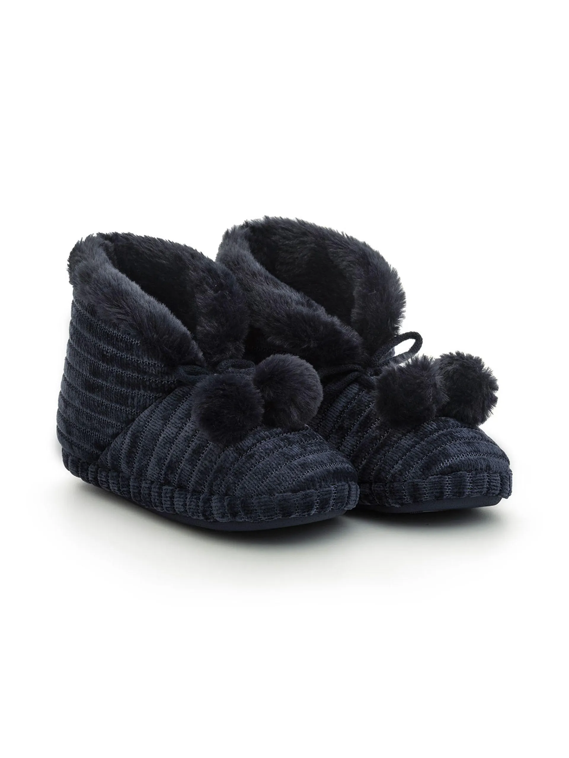 Pantufa Pompom Blue
