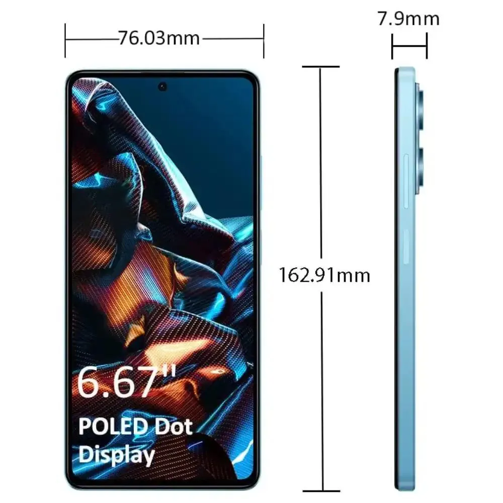 XIAOMI MOBILE PHONE POCO X5 PRO 5G BLUE 8GB RAM 256GB ROM - POCOX5PRO-256GBBL