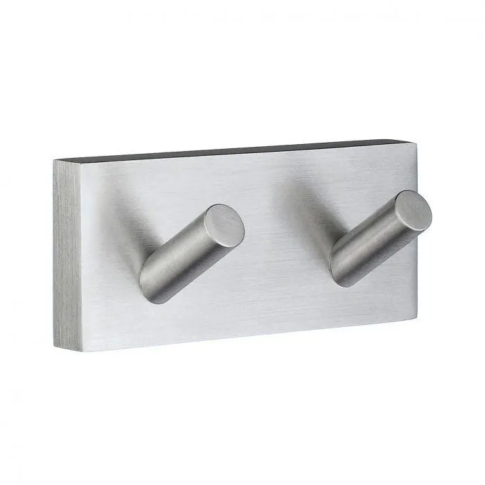 Kaksoispyyhekoukku Smedbo House Mattakromi RS356