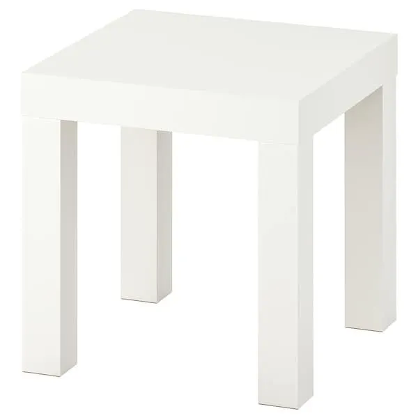 Side table, white,