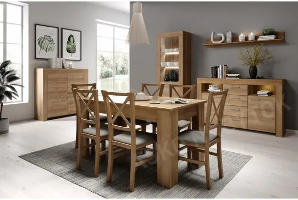 Široká komoda Sky, dub riviera