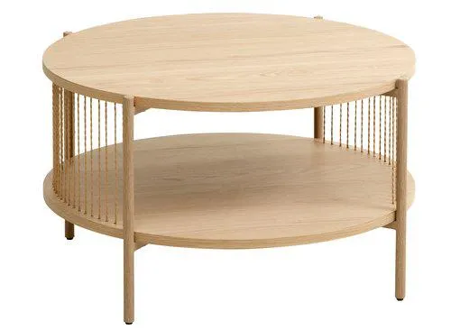 Salontafel EGELEV Ø70 eiken