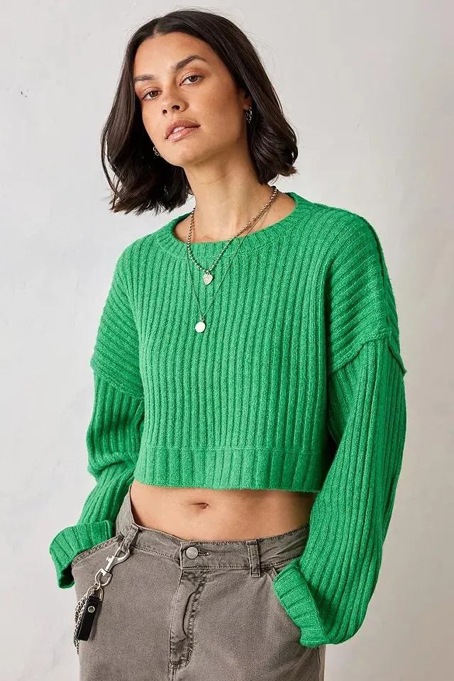 UO Slash Neck Maglia Boxy Knit