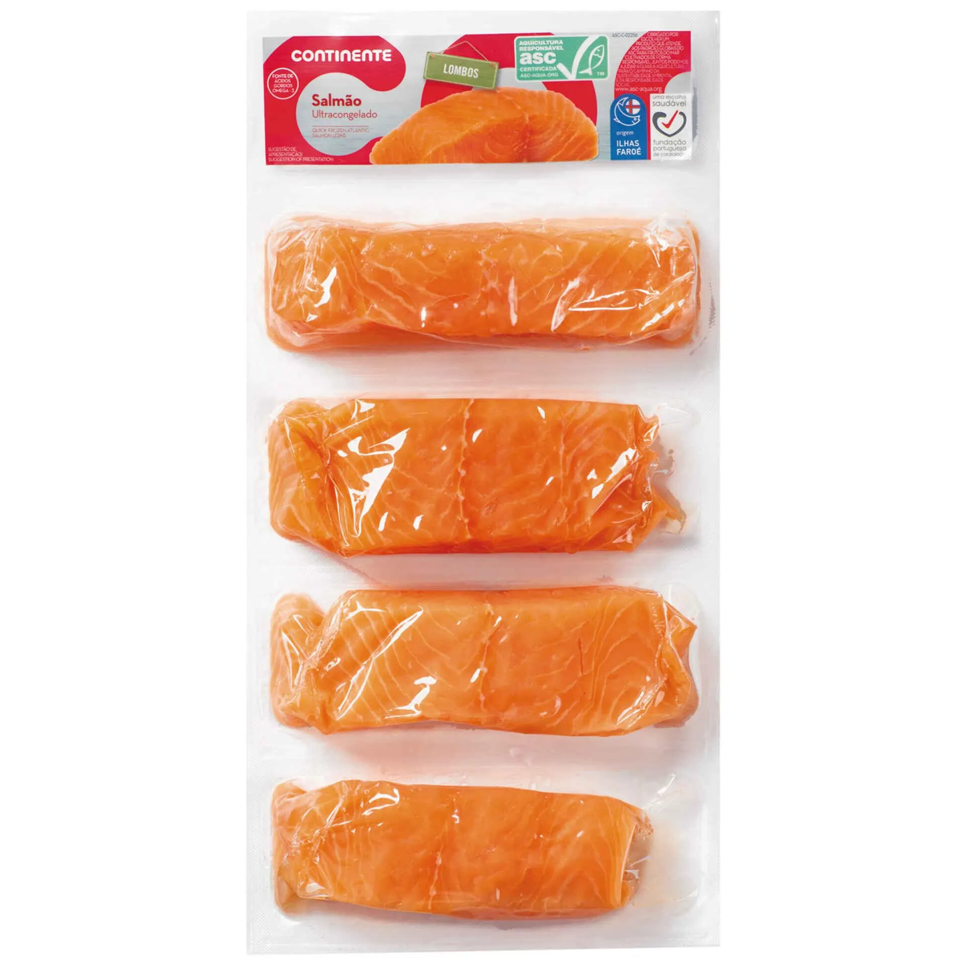 Lombos de Salmão ASC Ultracongelado