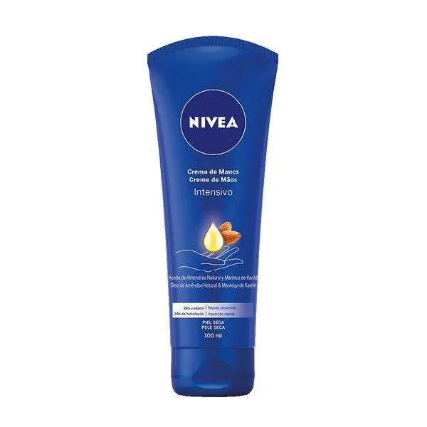 Crema de Manos Nivea Cuidado Intensivo Aceite de Almendras x 100 ml