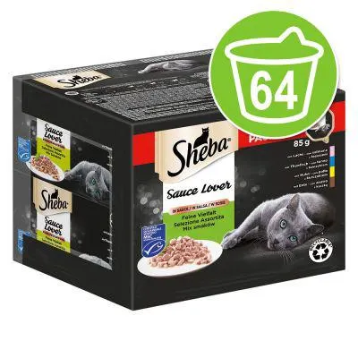 Sheba Multireceta 64 x 85 g em terrinas para gatos - Pack económico