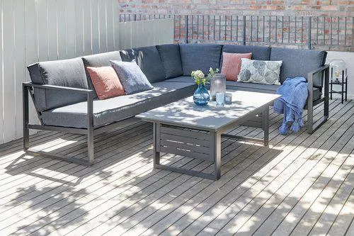 Set lounge VONGE 6 posti nero