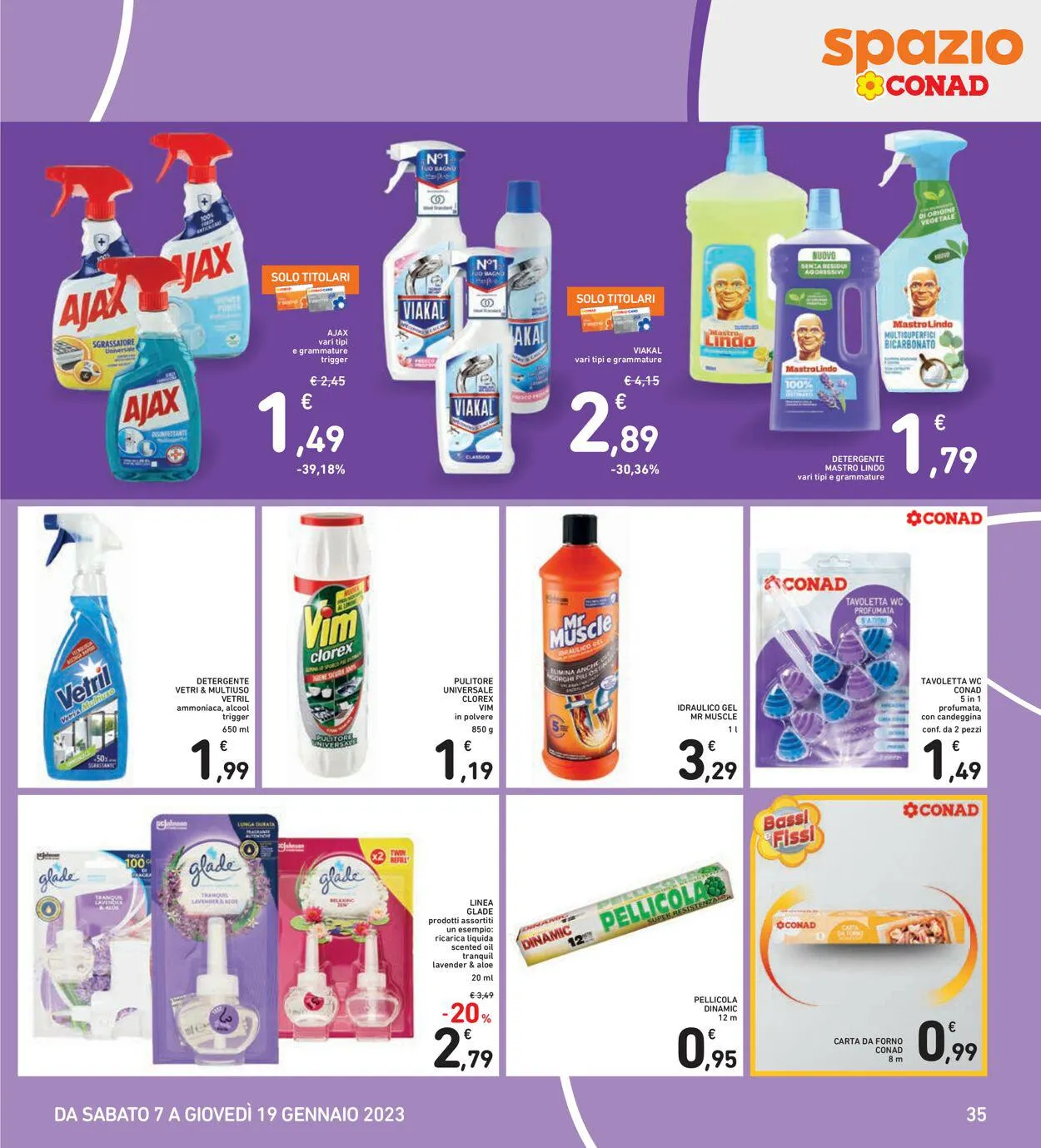 Conad Volantino attuale da 4 gennaio a 1 febbraio di 2024 - Pagina del volantino 35