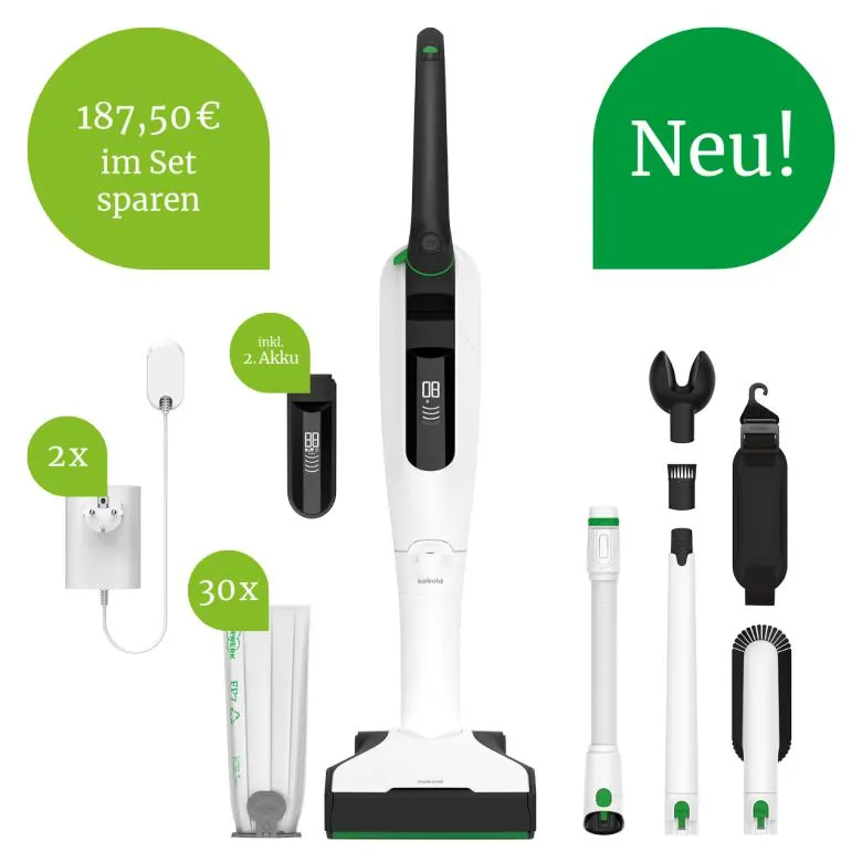 VK7 Akku-Staubsauger – DER Staubsauger für mehr Fläche