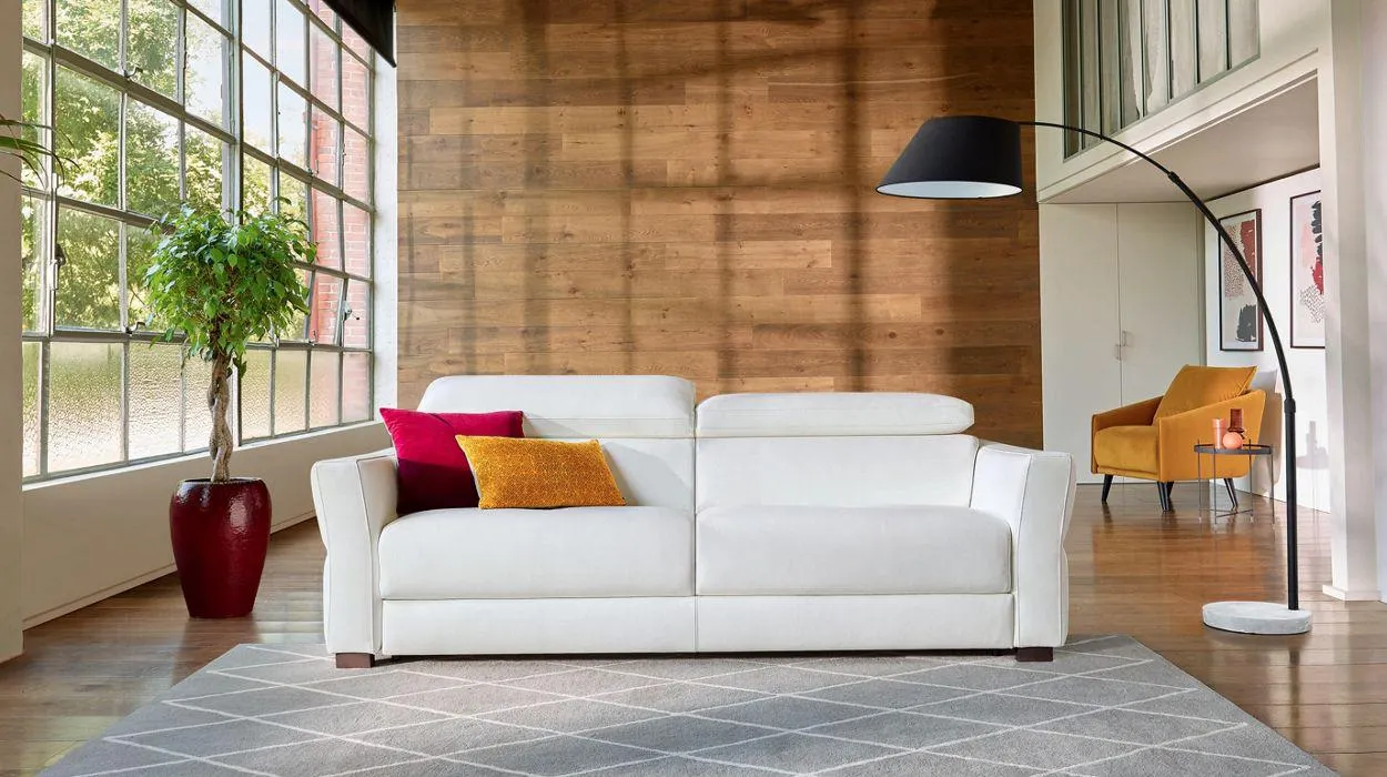 MONTREAL Canapé-lit couchage 140 cm 100% cuir