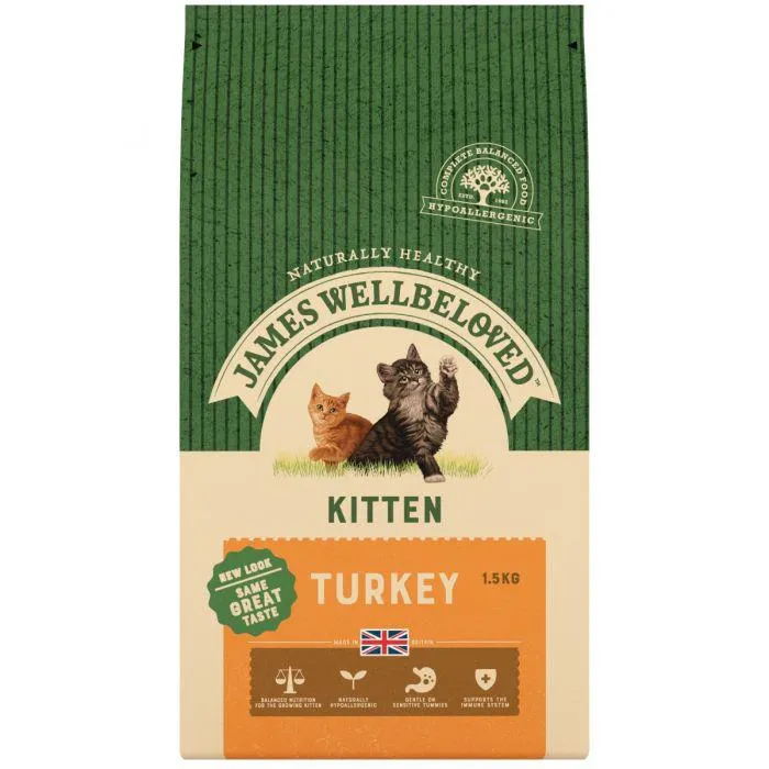 James Wellbeloved Kitten Turkey & Rice 1.5kg