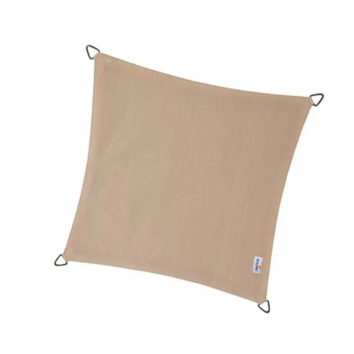 Coolfit schaduwdoek vierkant 3.6x3.6m - Gebroken Wit