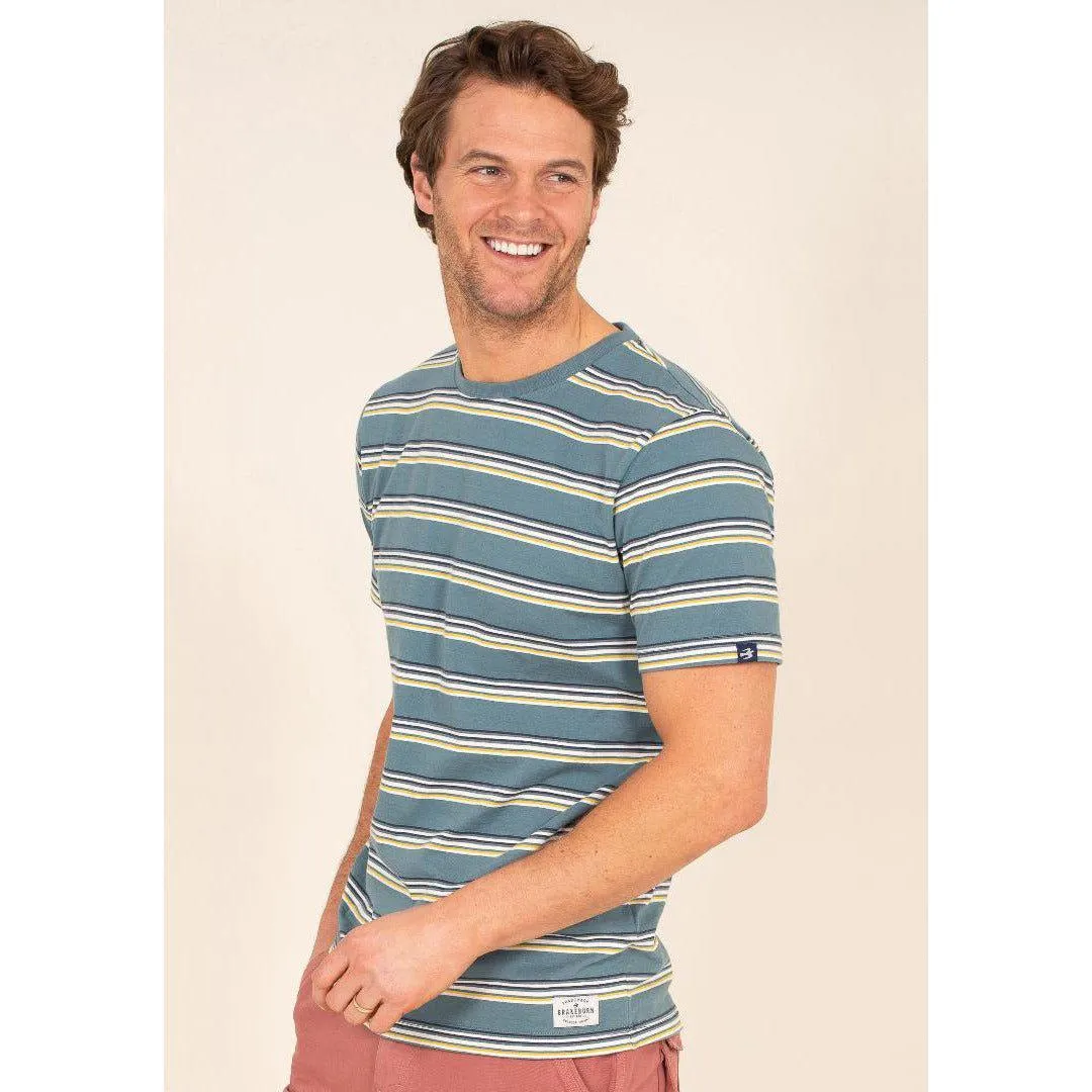 Brakeburn Mens Striped Tee - Multi