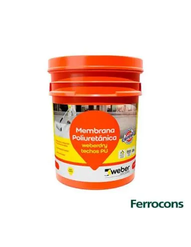 WEBER MEMBRANA LIQUIDA TECHOS PU X 20 KG. BCO.