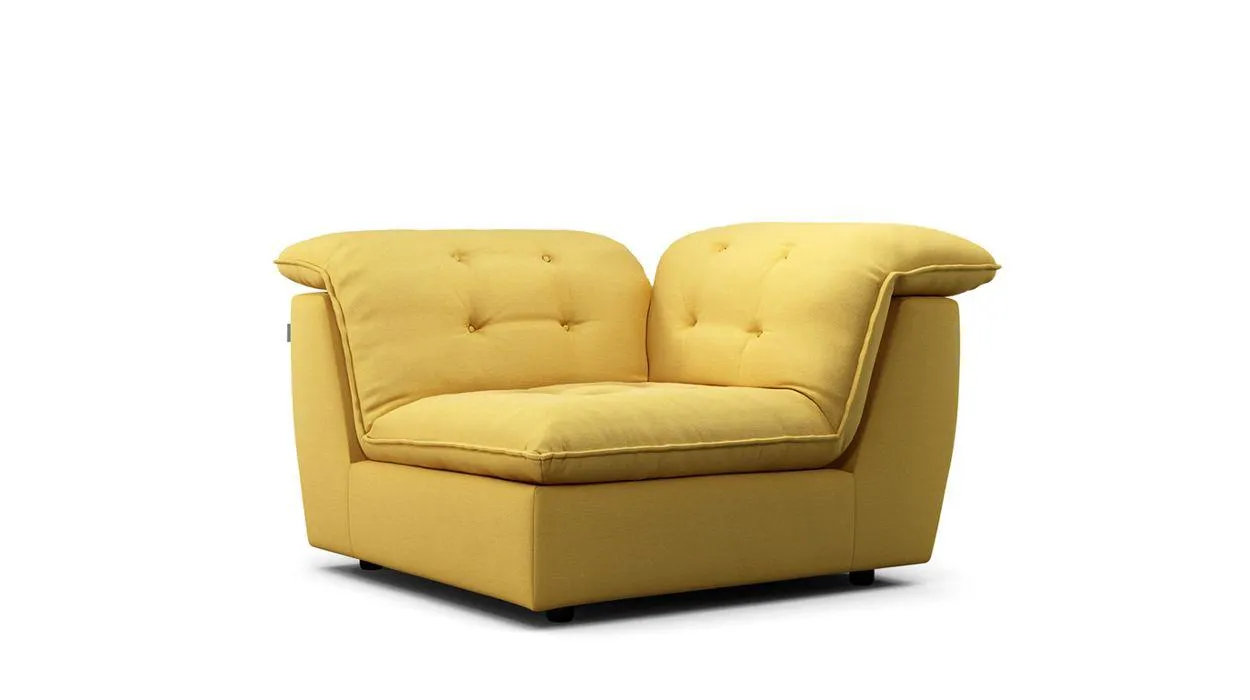 CONTRASTE élément d'angle en tissu