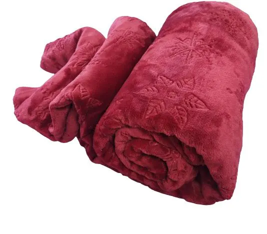 Deka mikroflanel Hamburg červená 150x200 cm