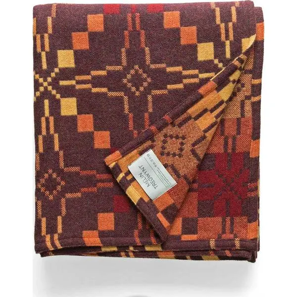 Melin Tregwynt Vintage Star King Size Throw Spice - VINSTABLASPK