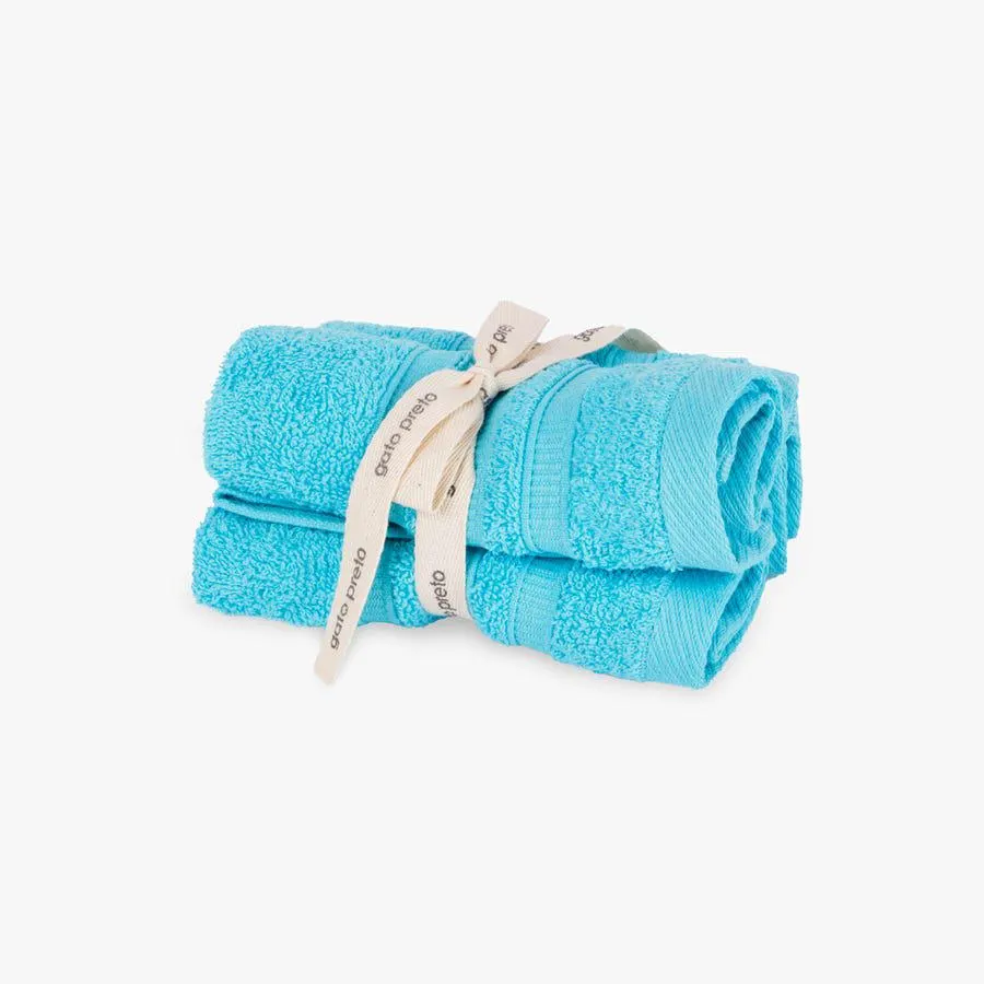 Toalhete turquesa 30x30 cm (3 peças) 4EVERYDAY