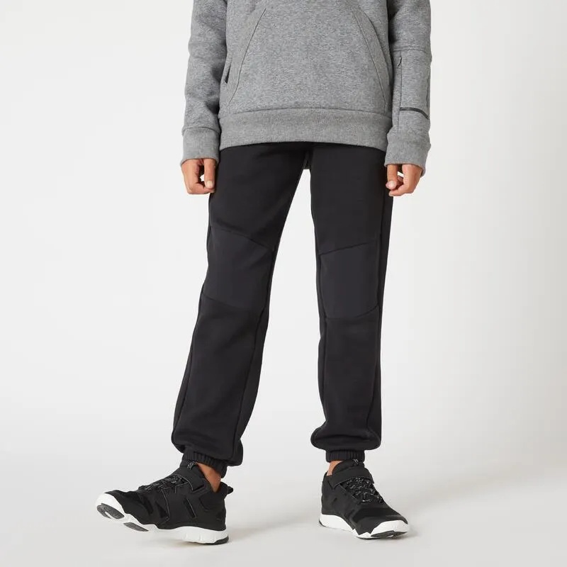 Pantalón Jogger 900 Niños Negro Mixto Resistente Recto Cálido