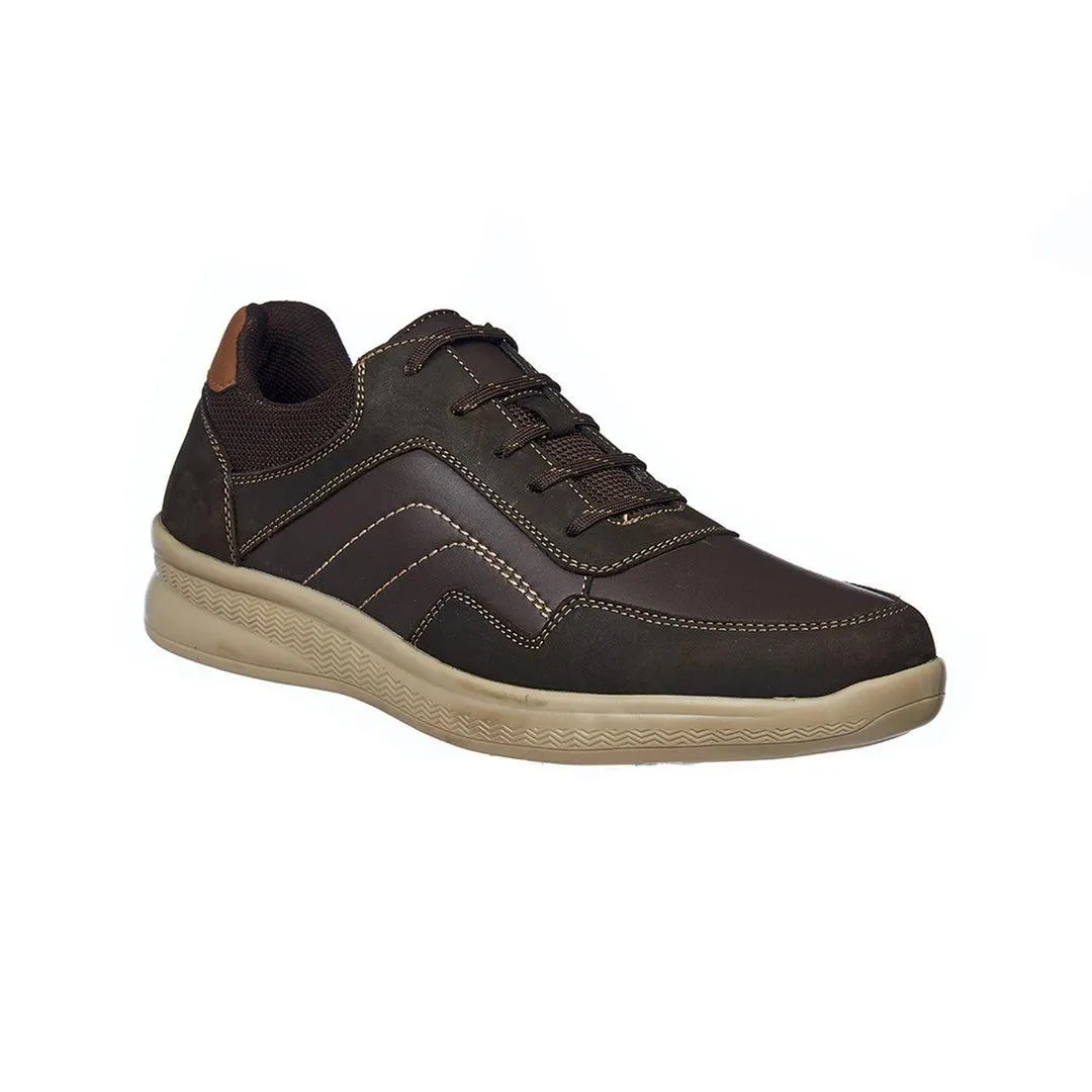 Tenis Para Hombre Casuales Clásicos Nobuck Café Cómodos