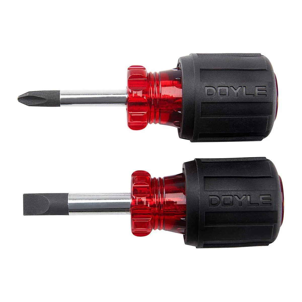 Cushion Grip Stubby Screwdriver Set, 2 Piece