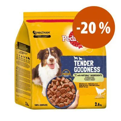 Pedigree Tender Goodness 2,6 kg ração para cães: 20 % de desconto!