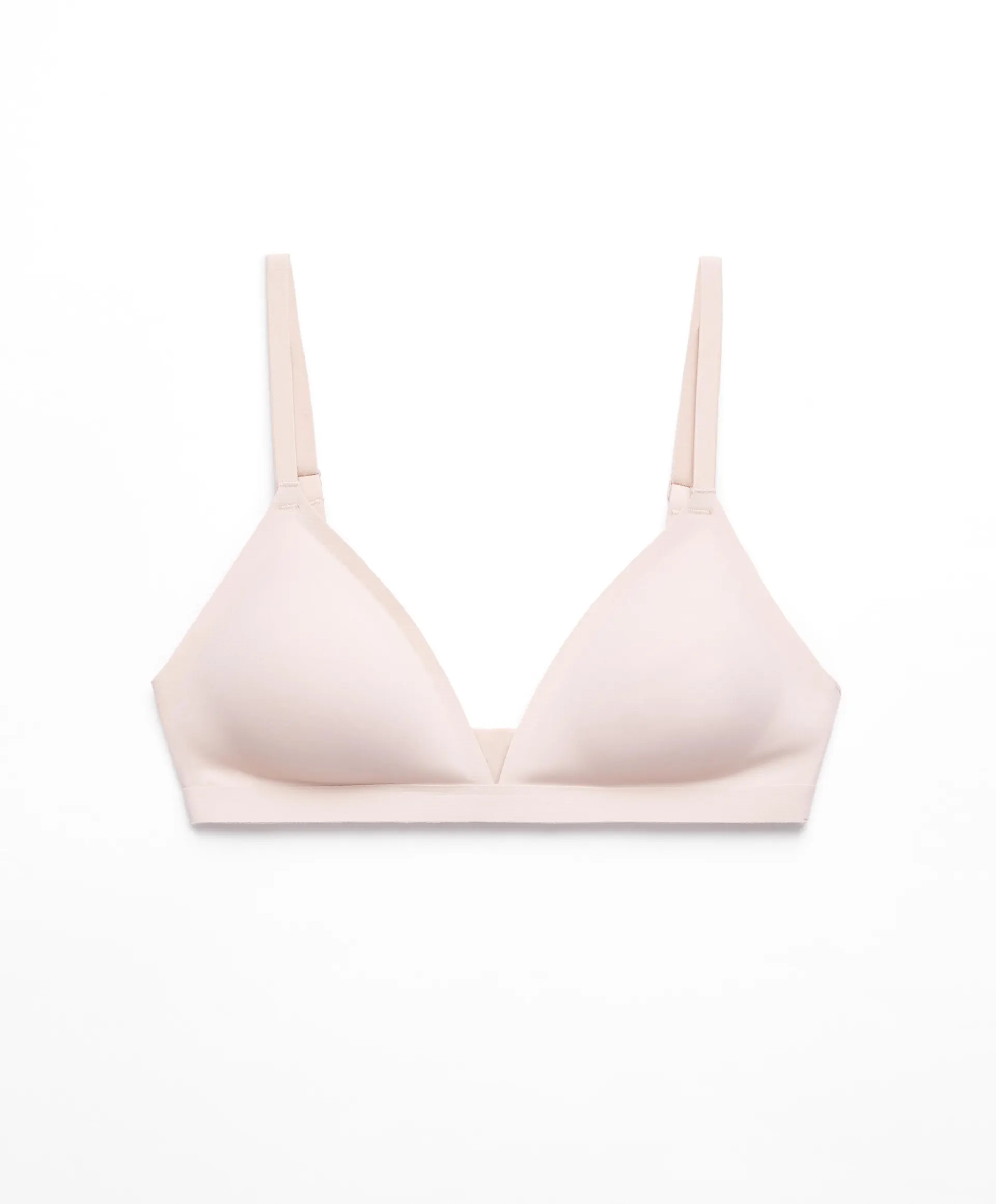 Invisible polyamide triangle bra