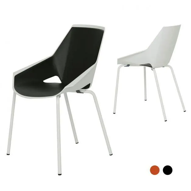 VIVA - respaldo blanco, con acolchado, 4 patas