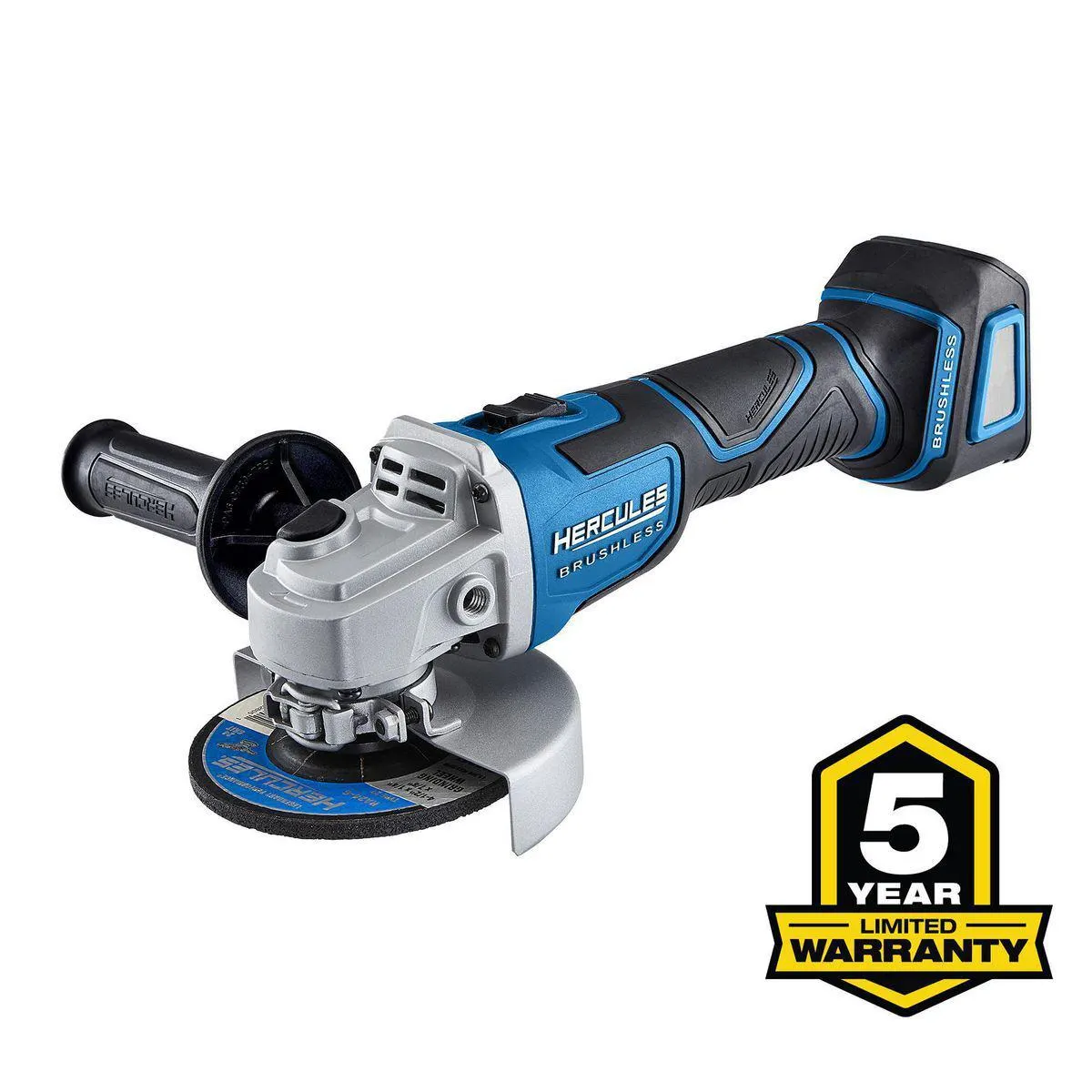 20V Brushless Cordless 4-1/2 in. / 5 in. Slide Switch Angle Grinder - Tool Only