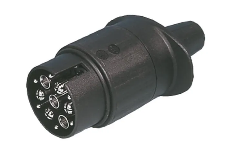 Haba 13-polige Multicon- West caravanstekker - zwart