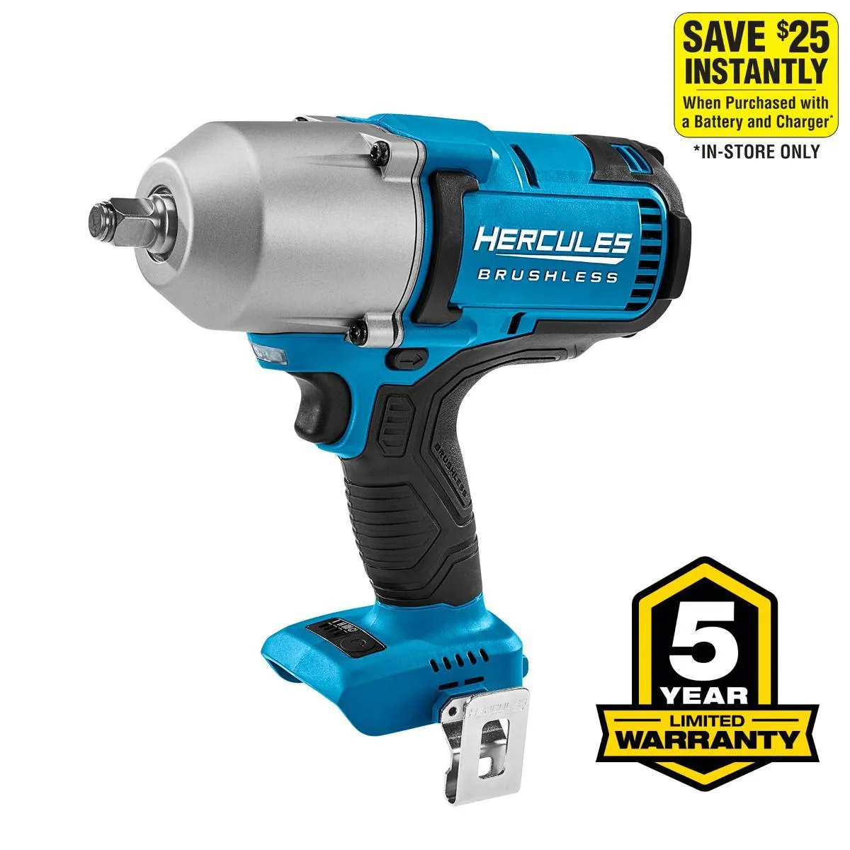 20V Brushless Cordless 1/2 in. High Torque Impact Wrench - Tool Only