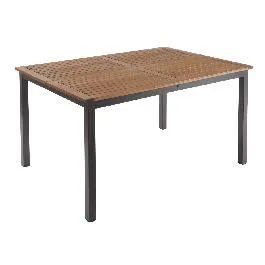 TAVOLO NATERIAL ORIS ESTENSIBILE 102/147X147X75 ALLUMINIO EUCALIPTO