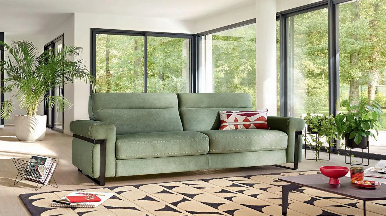 CLELIA Canapé-lit couchage 140 cm